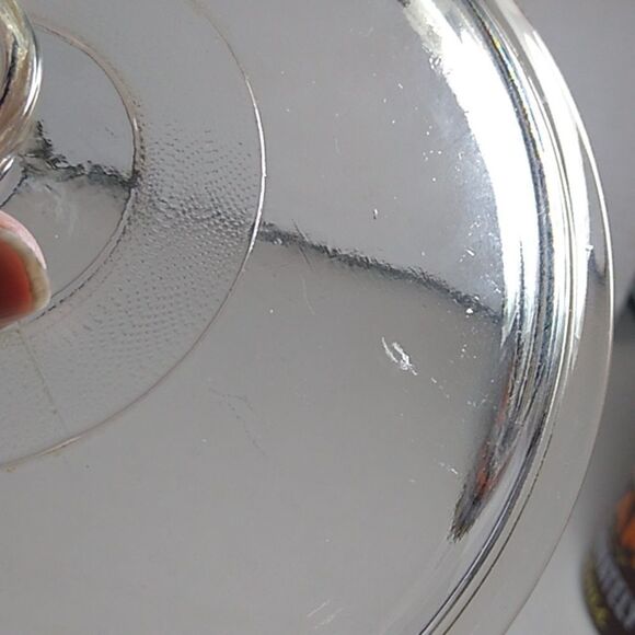 Clear Glass Lid #406 Knob texture glass ring number 11 on outer ring - Picture 7 of 7